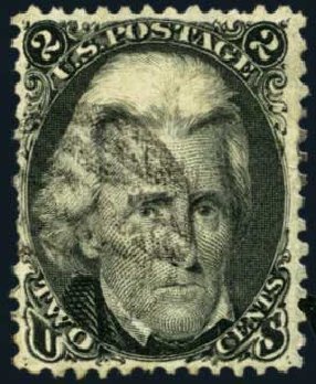 Values of US Stamp Scott Catalog # 73 - 2c 1861 Jackson. Harmer-Schau Auction Galleries, Aug 2012, Sale 94, Lot 1105