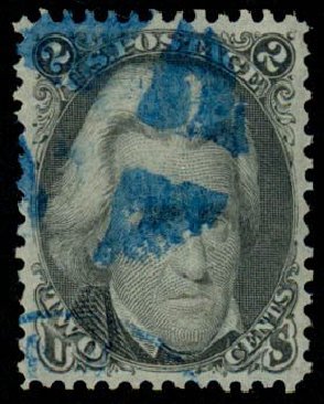 US Stamps Value Scott Catalog # 73: 1861 2c Jackson. Daniel Kelleher Auctions, Sep 2013, Sale 639, Lot 3185