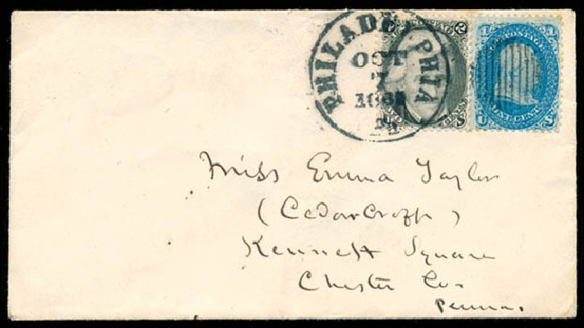 Value of US Stamps Scott # 73 - 1861 2c Jackson. Schuyler J. Rumsey Philatelic Auctions, Apr 2015, Sale 60, Lot 1855