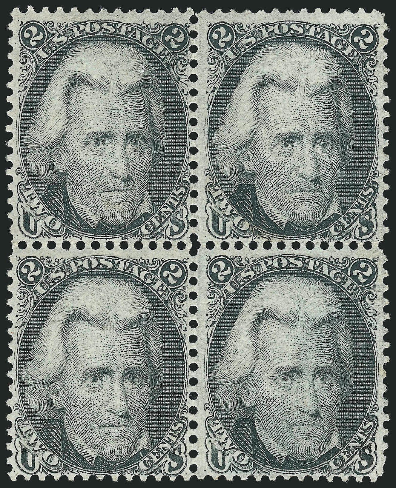 Price of US Stamp Scott Catalogue #73 - 2c 1861 Jackson. Robert Siegel Auction Galleries, Apr 2014, Sale 1068, Lot 105