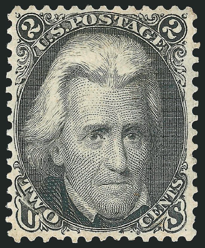 US Stamp Values Scott Cat. #73: 1861 2c Jackson. Robert Siegel Auction Galleries, Oct 2008, Sale 963, Lot 525