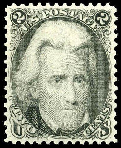 Value of US Stamp Scott Catalogue # 73: 2c 1861 Jackson. Matthew Bennett International, Apr 2008, Sale 326, Lot 92