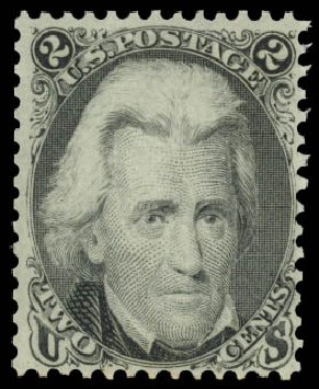 Costs of US Stamp Scott Catalogue 73 - 2c 1861 Jackson. Daniel Kelleher Auctions, May 2014, Sale 652, Lot 172