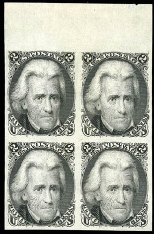 Value of US Stamp Scott Cat. 73: 2c 1861 Jackson. Matthew Bennett International, Sep 2011, Sale 338, Lot 1583