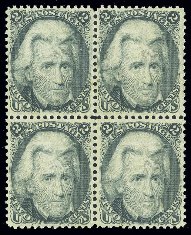 US Stamp Value Scott Catalogue 73: 1861 2c Jackson. Matthew Bennett International, Sep 2012, Sale 345, Lot 103
