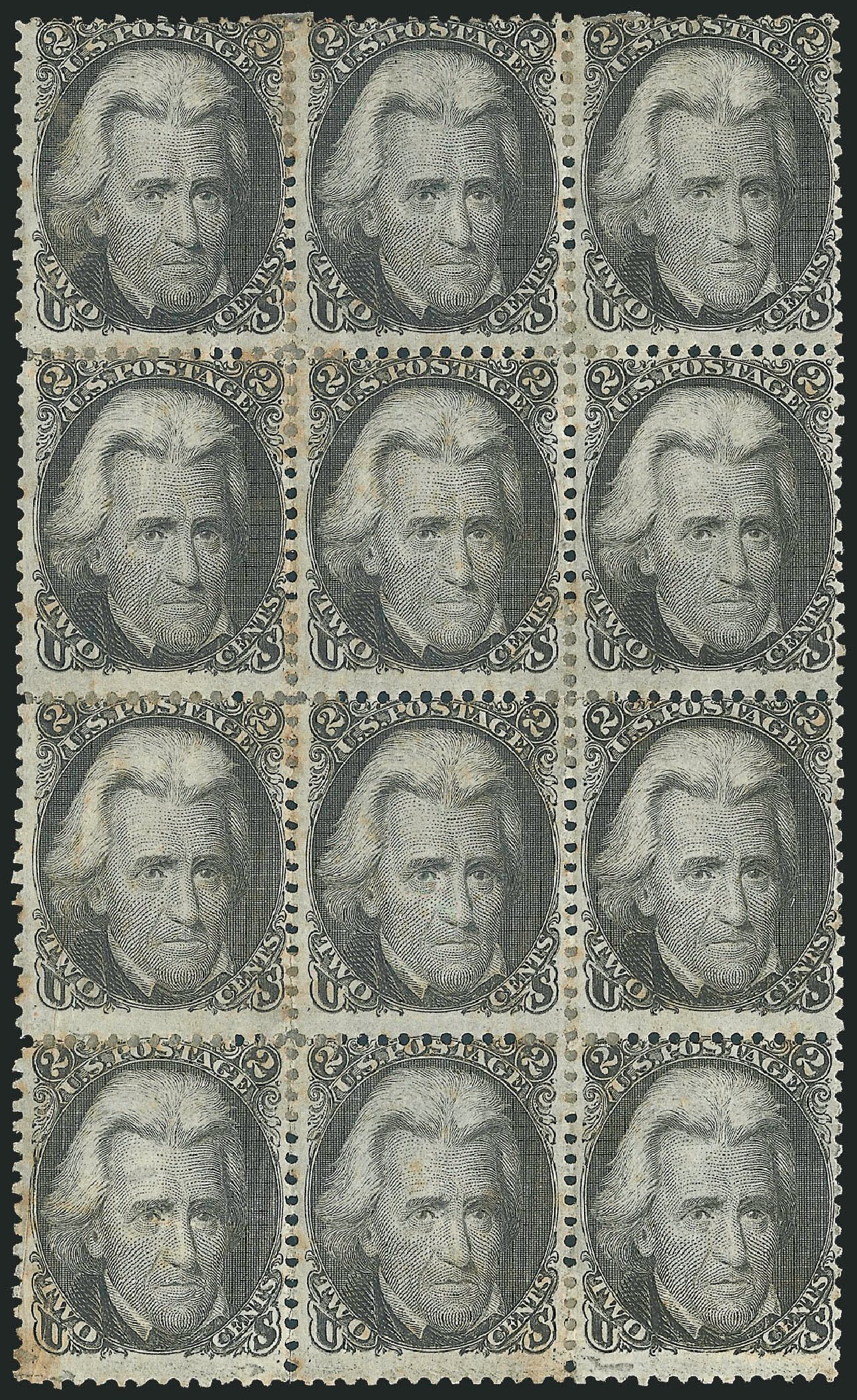 Cost of US Stamp Scott 73 - 2c 1861 Jackson. Robert Siegel Auction Galleries, Jul 2013, Sale 1050, Lot 203