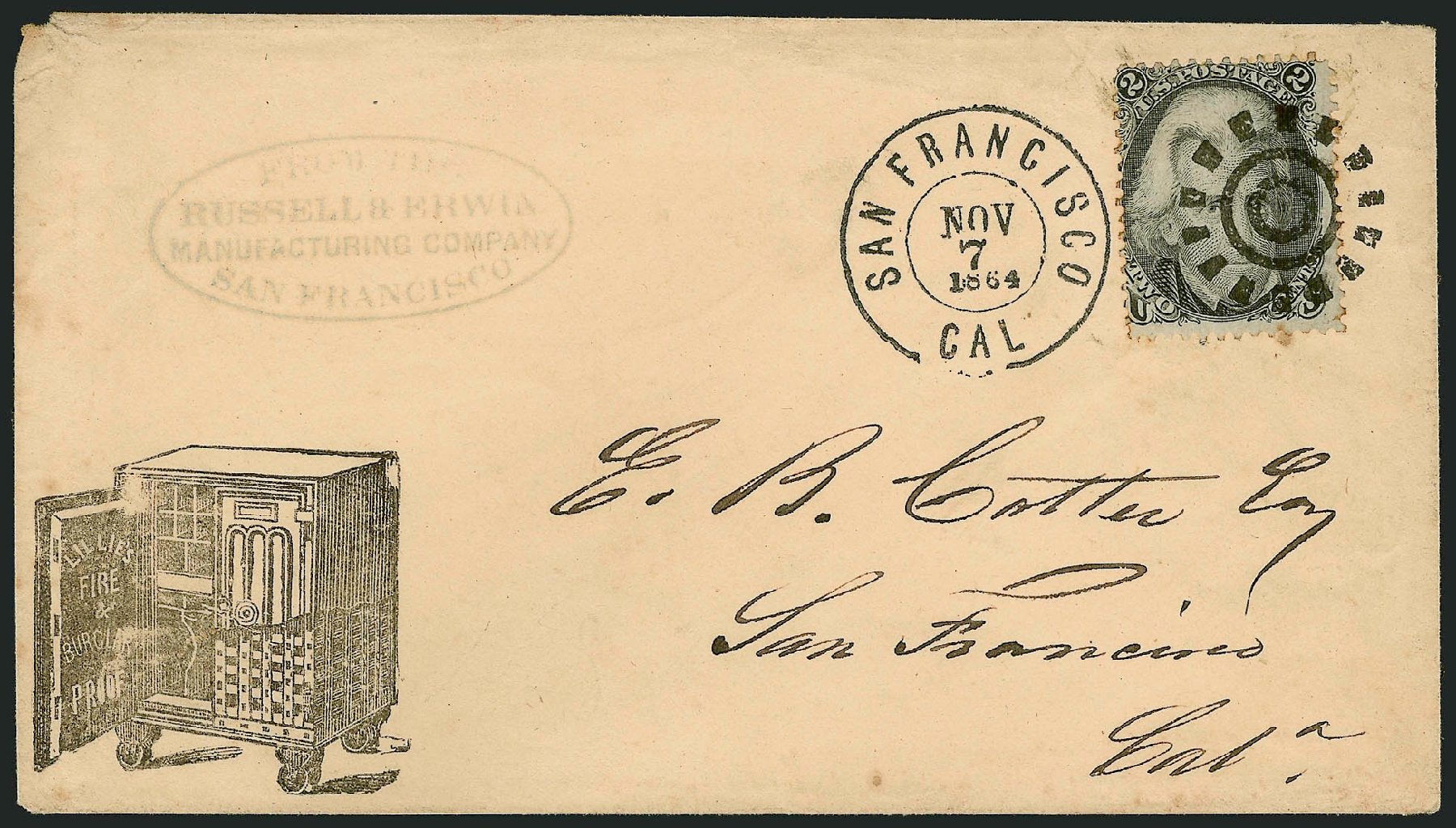 US Stamps Values Scott Catalog #73: 2c 1861 Jackson. Robert Siegel Auction Galleries, Nov 2014, Sale 1084, Lot 3223
