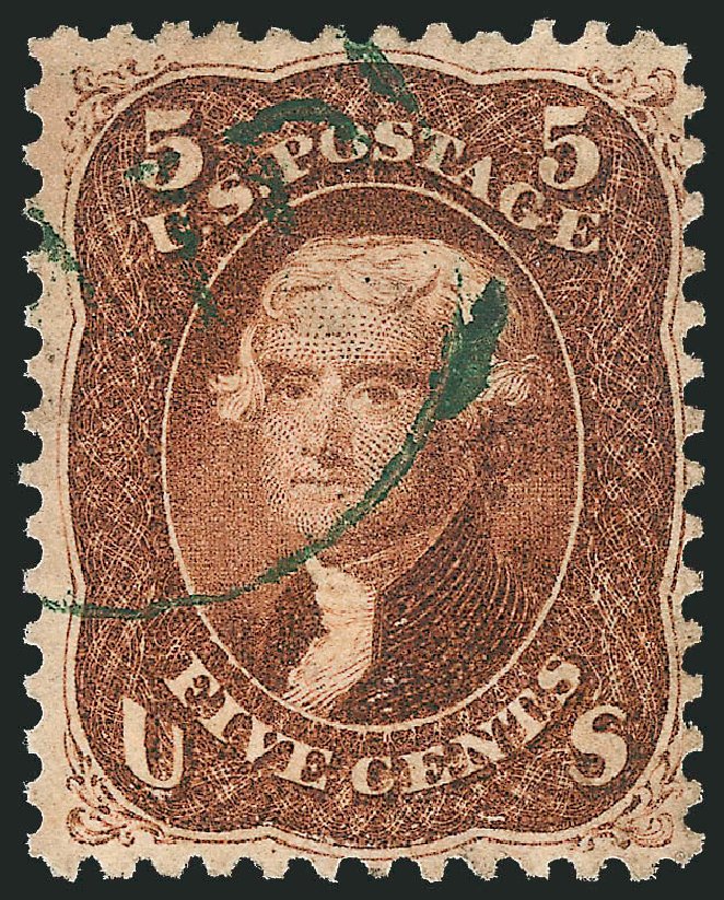 US Stamps Price Scott Catalog # 75: 1862 5c Jefferson. Robert Siegel Auction Galleries, Oct 2011, Sale 1014, Lot 1207