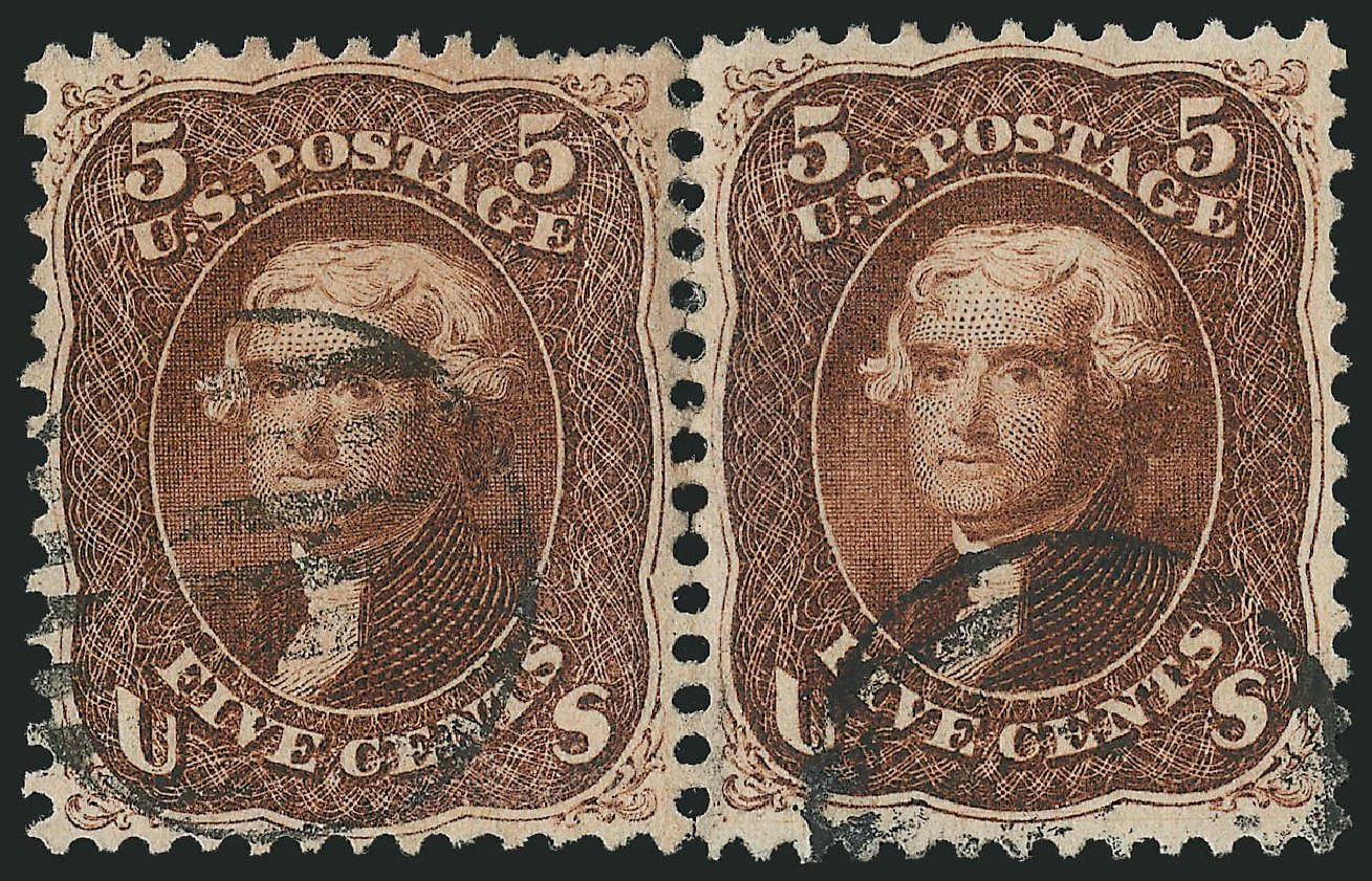 US Stamp Prices Scott Catalog # 75 - 1862 5c Jefferson. Robert Siegel Auction Galleries, Mar 2014, Sale 1067, Lot 1058