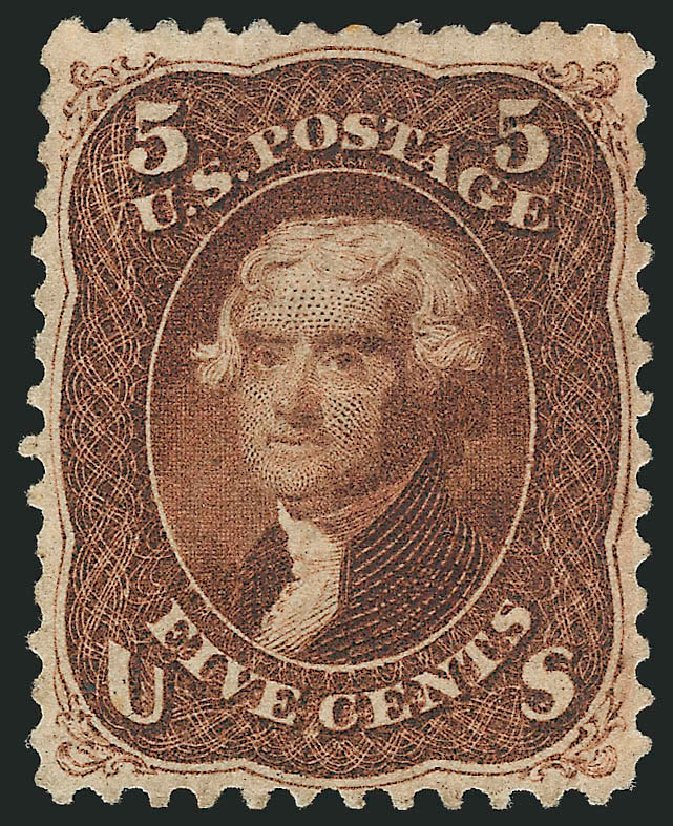 Cost of US Stamps Scott # 75 - 5c 1862 Jefferson. Robert Siegel Auction Galleries, Oct 2014, Sale 1082, Lot 379