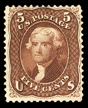 Costs of US Stamp Scott Catalogue #75: 5c 1862 Jefferson. Cherrystone Auctions, Sep 2010, Sale 201009, Lot 31