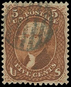 Price of US Stamp Scott Cat. #75 - 5c 1862 Jefferson. H.R. Harmer, Oct 2014, Sale 3006, Lot 1111