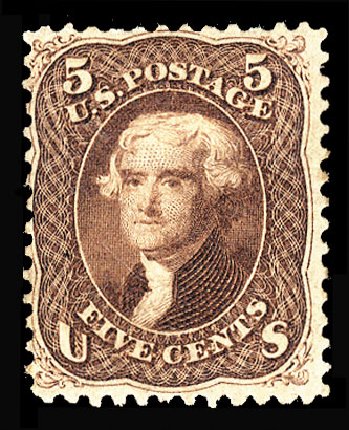 Values of US Stamps Scott # 75 - 5c 1862 Jefferson. Cherrystone Auctions, Apr 2012, Sale 201204, Lot 54