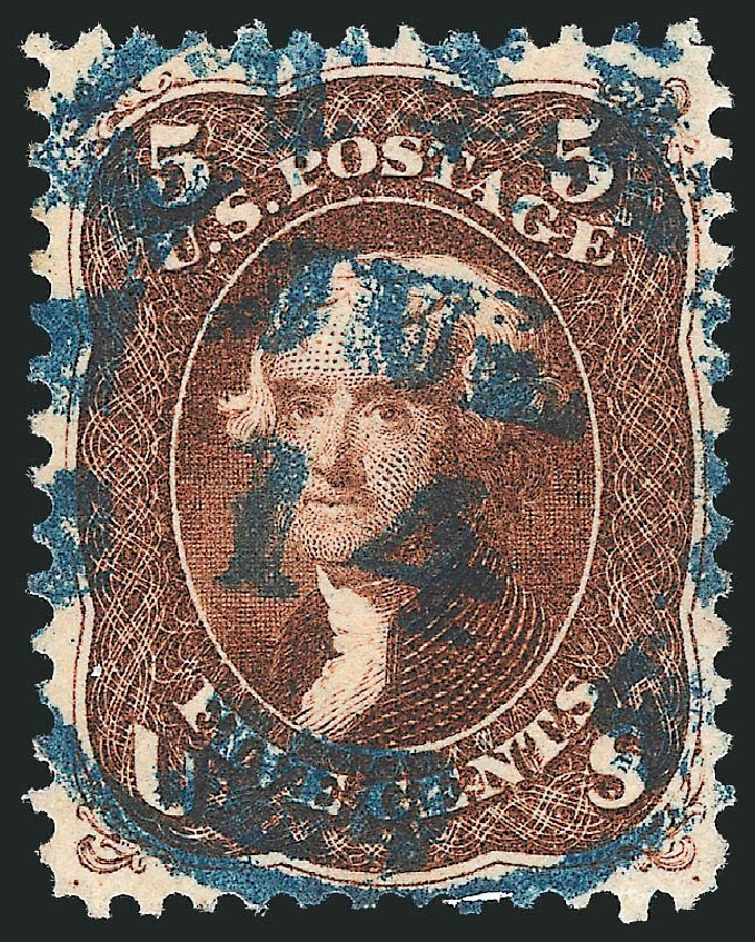 US Stamps Price Scott Catalogue #75 - 1862 5c Jefferson. Robert Siegel Auction Galleries, Dec 2013, Sale 1062, Lot 244