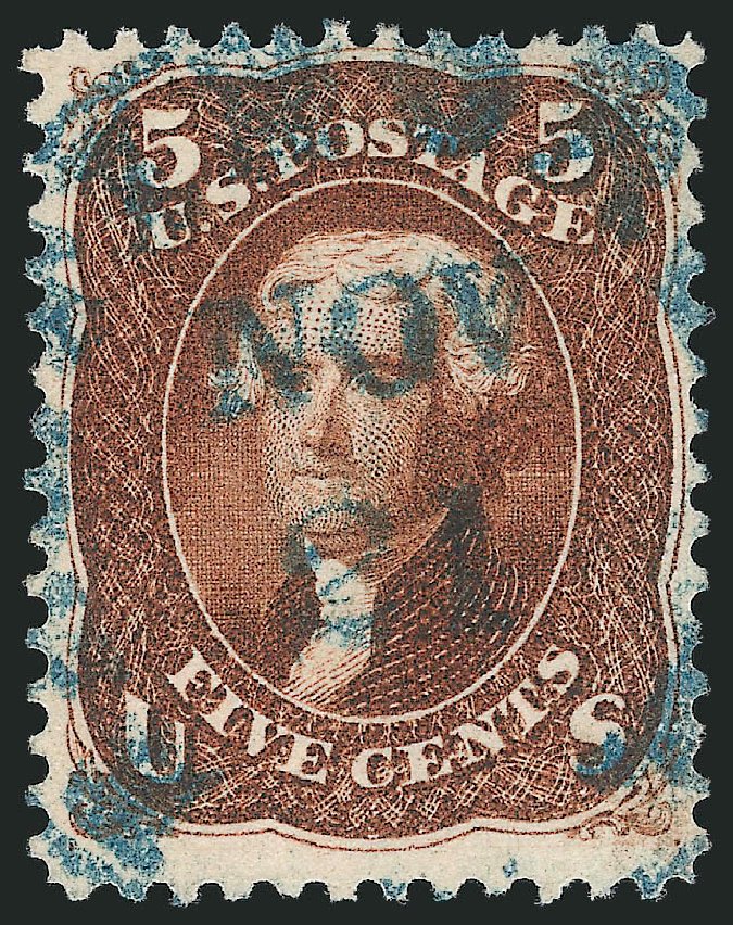 Costs of US Stamps Scott Cat. 75 - 5c 1862 Jefferson. Robert Siegel Auction Galleries, Mar 2014, Sale 1067, Lot 1054