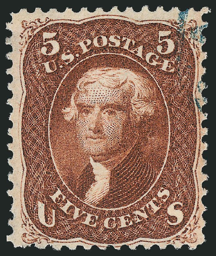 Costs of US Stamps Scott #75: 1862 5c Jefferson. Robert Siegel Auction Galleries, Oct 2010, Sale 997, Lot 5364