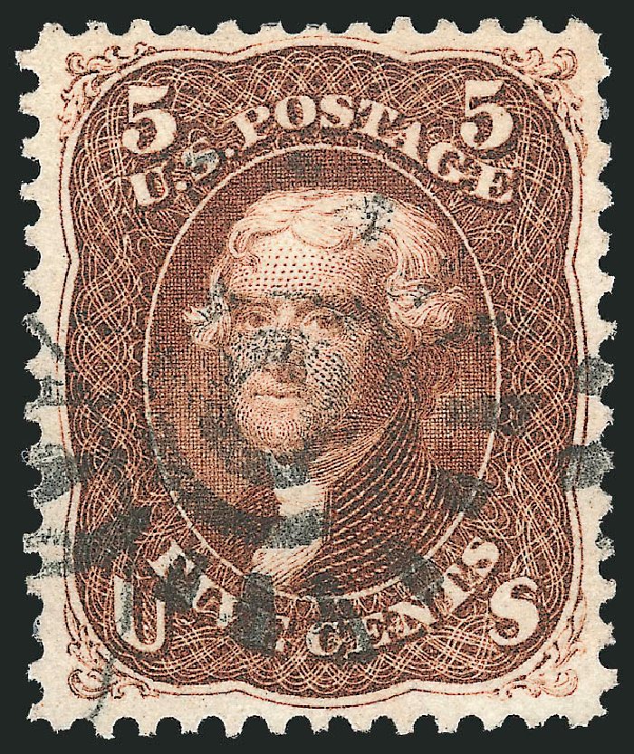 US Stamp Prices Scott Cat. # 75 - 5c 1862 Jefferson. Robert Siegel Auction Galleries, Oct 2012, Sale 1032, Lot 3135