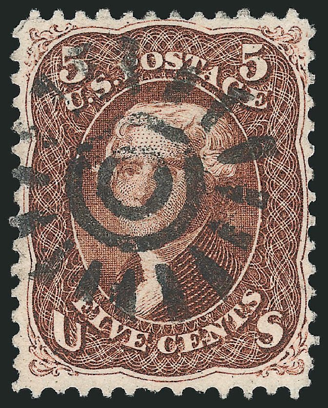 US Stamp Value Scott Cat. #75 - 5c 1862 Jefferson. Robert Siegel Auction Galleries, Mar 2014, Sale 1067, Lot 1055