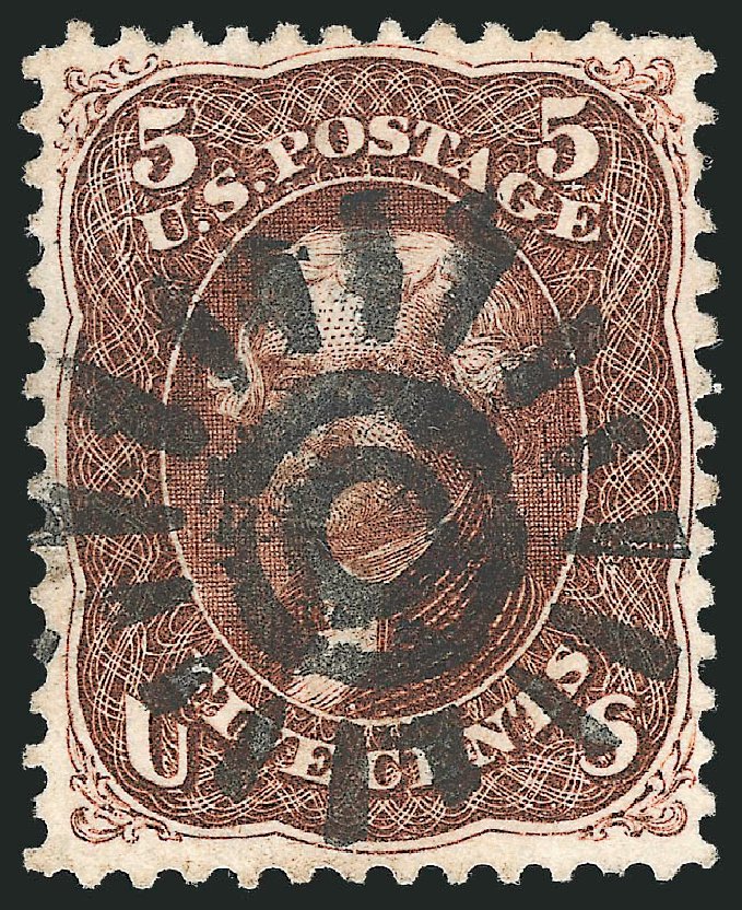 Costs of US Stamp Scott Catalogue # 75: 5c 1862 Jefferson. Robert Siegel Auction Galleries, Dec 2013, Sale 1062, Lot 246