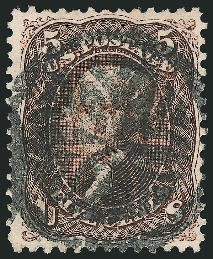 US Stamps Value Scott Catalog # 76 - 5c 1863 Jefferson. Robert Siegel Auction Galleries, Jun 2011, Sale 1011, Lot 457