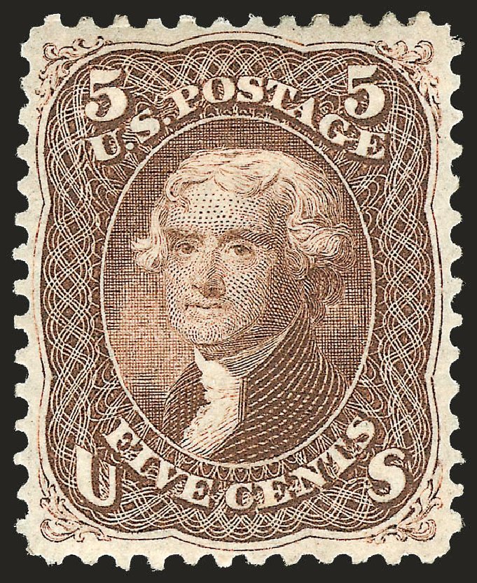 Prices of US Stamp Scott Catalogue # 76: 5c 1863 Jefferson. Robert Siegel Auction Galleries, Apr 2009, Sale 972, Lot 3077