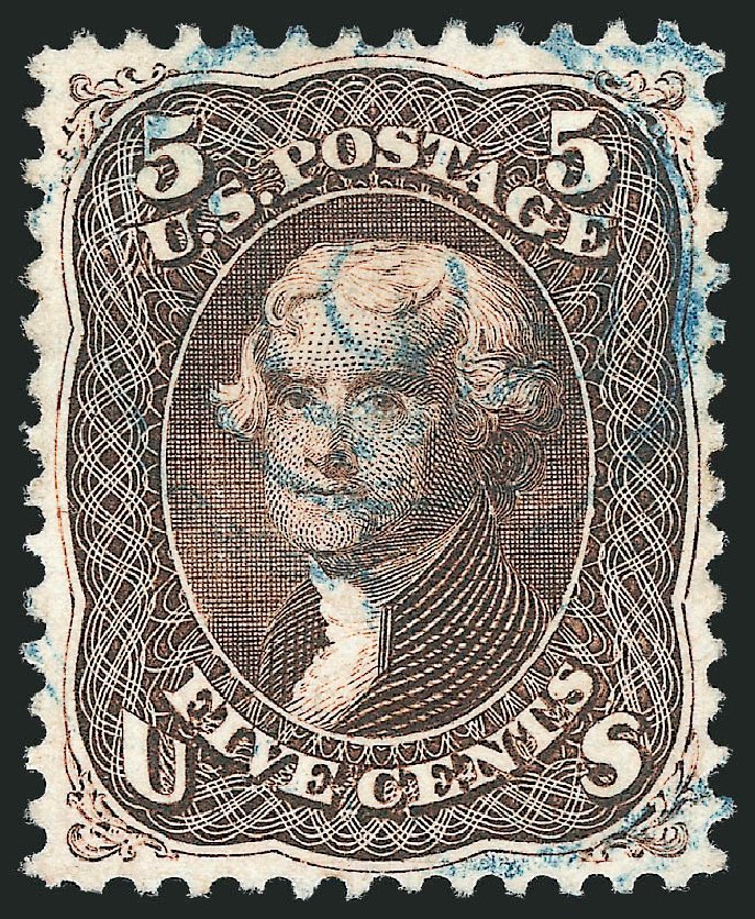 Costs of US Stamps Scott # 76: 5c 1863 Jefferson. Robert Siegel Auction Galleries, Oct 2012, Sale 1032, Lot 3138