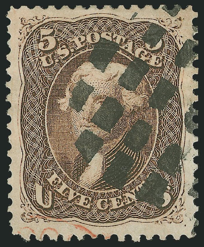 US Stamp Price Scott Cat. # 76: 5c 1863 Jefferson. Robert Siegel Auction Galleries, Jun 2012, Sale 1024, Lot 129