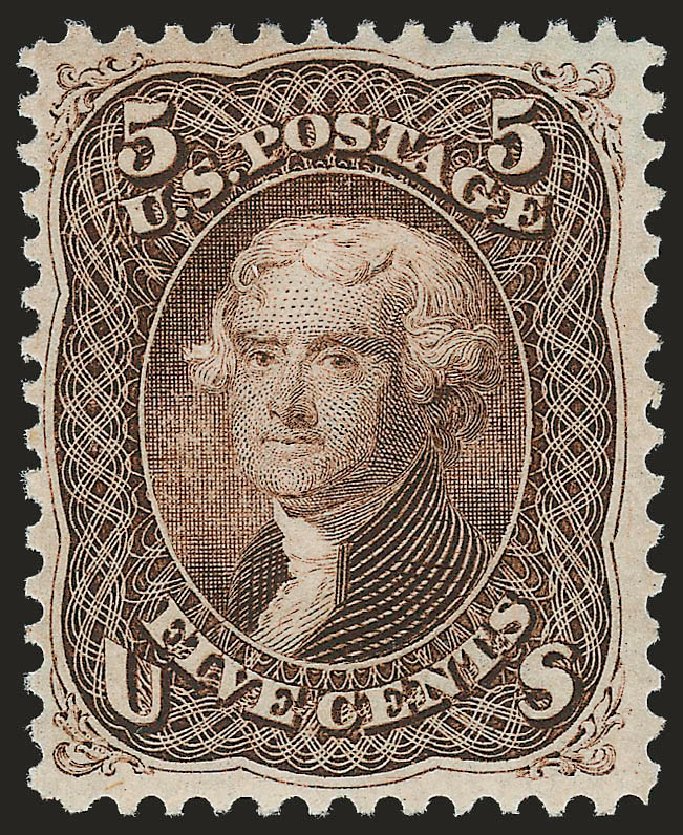 Prices of US Stamp Scott 76: 5c 1863 Jefferson. Robert Siegel Auction Galleries, Apr 2010, Sale 984, Lot 310