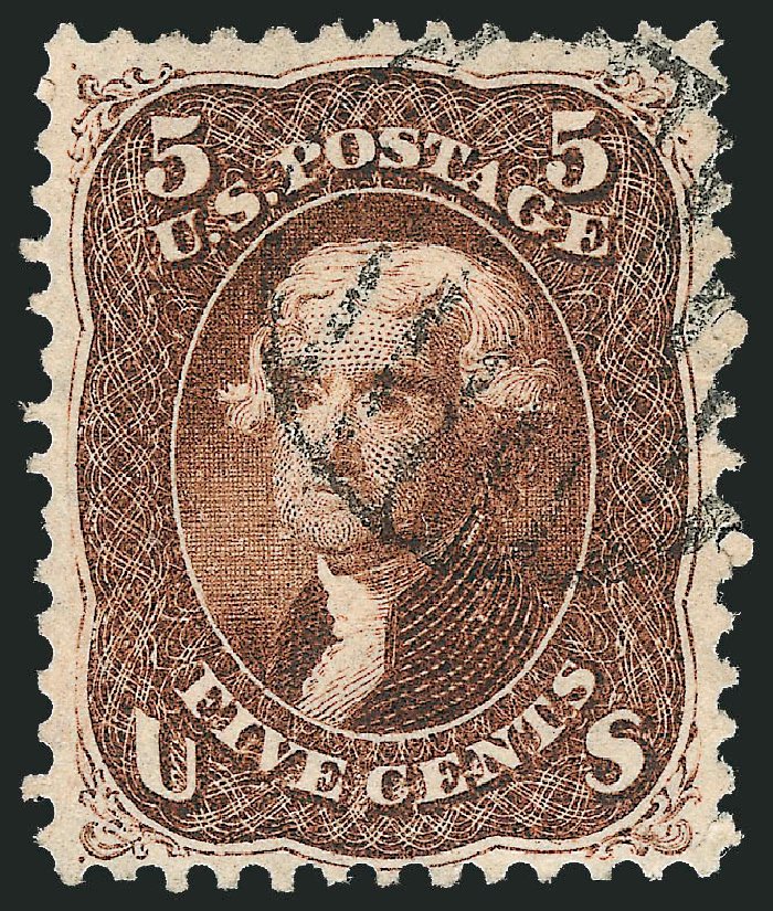 US Stamp Prices Scott Catalogue # 76 - 5c 1863 Jefferson. Robert Siegel Auction Galleries, Apr 2010, Sale 984, Lot 311