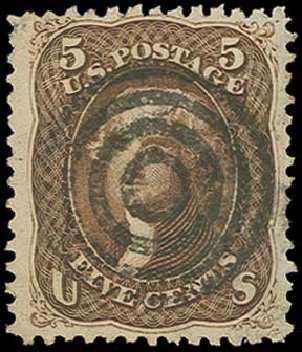 Prices of US Stamp Scott Cat. # 76 - 1863 5c Jefferson. H.R. Harmer, Oct 2014, Sale 3006, Lot 1113