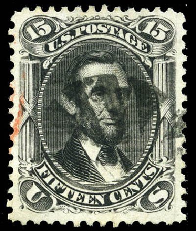 US Stamps Price Scott Catalogue 77: 15c 1866 Lincoln. Matthew Bennett International, Sep 2011, Sale 338, Lot 1757