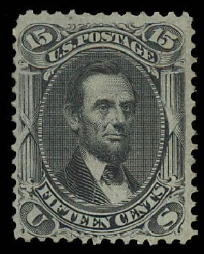 Prices of US Stamps Scott Cat. # 77: 15c 1866 Lincoln. Daniel Kelleher Auctions, Aug 2012, Sale 631, Lot 777