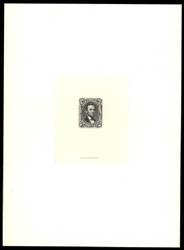 Values of US Stamps Scott Cat. 77: 15c 1866 Lincoln. Daniel Kelleher Auctions, Jan 2012, Sale 628, Lot 258