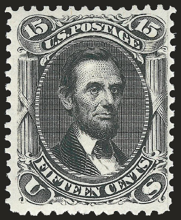 US Stamp Price Scott Cat. #77: 15c 1866 Lincoln. Robert Siegel Auction Galleries, Apr 2009, Sale 972, Lot 3078