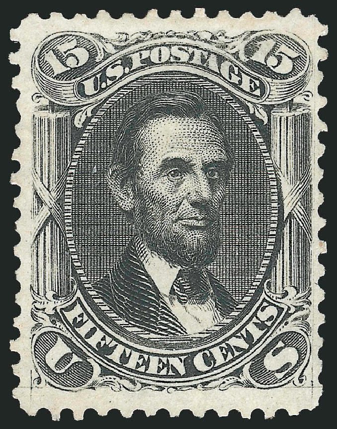 Value of US Stamp Scott # 77 - 15c 1866 Lincoln. Robert Siegel Auction Galleries, Jun 2009, Sale 975, Lot 1278