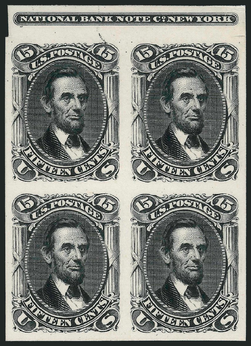 US Stamps Price Scott Catalogue #77 - 1866 15c Lincoln. Robert Siegel Auction Galleries, Oct 2010, Sale 995, Lot 2028