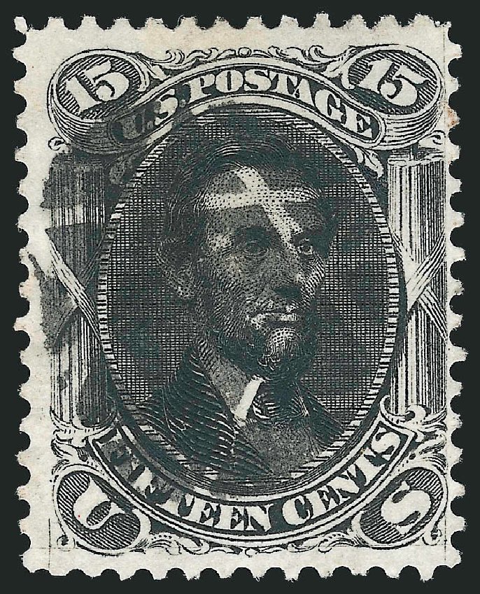 Values of US Stamp Scott Catalog 77 - 15c 1866 Lincoln. Robert Siegel Auction Galleries, Oct 2010, Sale 995, Lot 2038