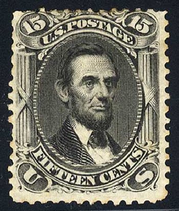 Price of US Stamps Scott Catalogue # 77: 15c 1866 Lincoln. Cherrystone Auctions, Jul 2008, Sale 200807, Lot 19