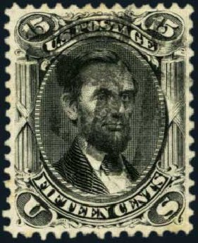 Price of US Stamps Scott #77: 1866 15c Lincoln. Harmer-Schau Auction Galleries, Aug 2012, Sale 94, Lot 1119