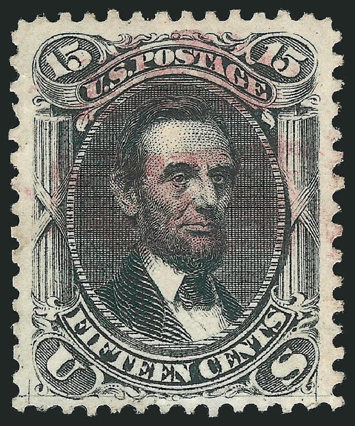Costs of US Stamps Scott Catalog 77: 15c 1866 Lincoln. Robert Siegel Auction Galleries, Dec 2012, Sale 1037, Lot 1579