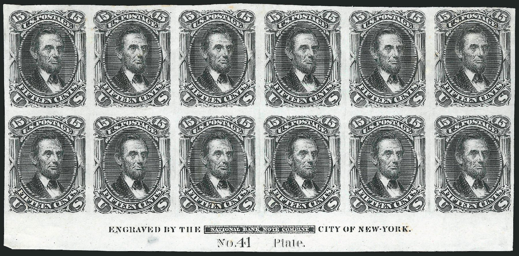 Price of US Stamp Scott Cat. #77: 1866 15c Lincoln. Robert Siegel Auction Galleries, Nov 2013, Sale 1057, Lot 509