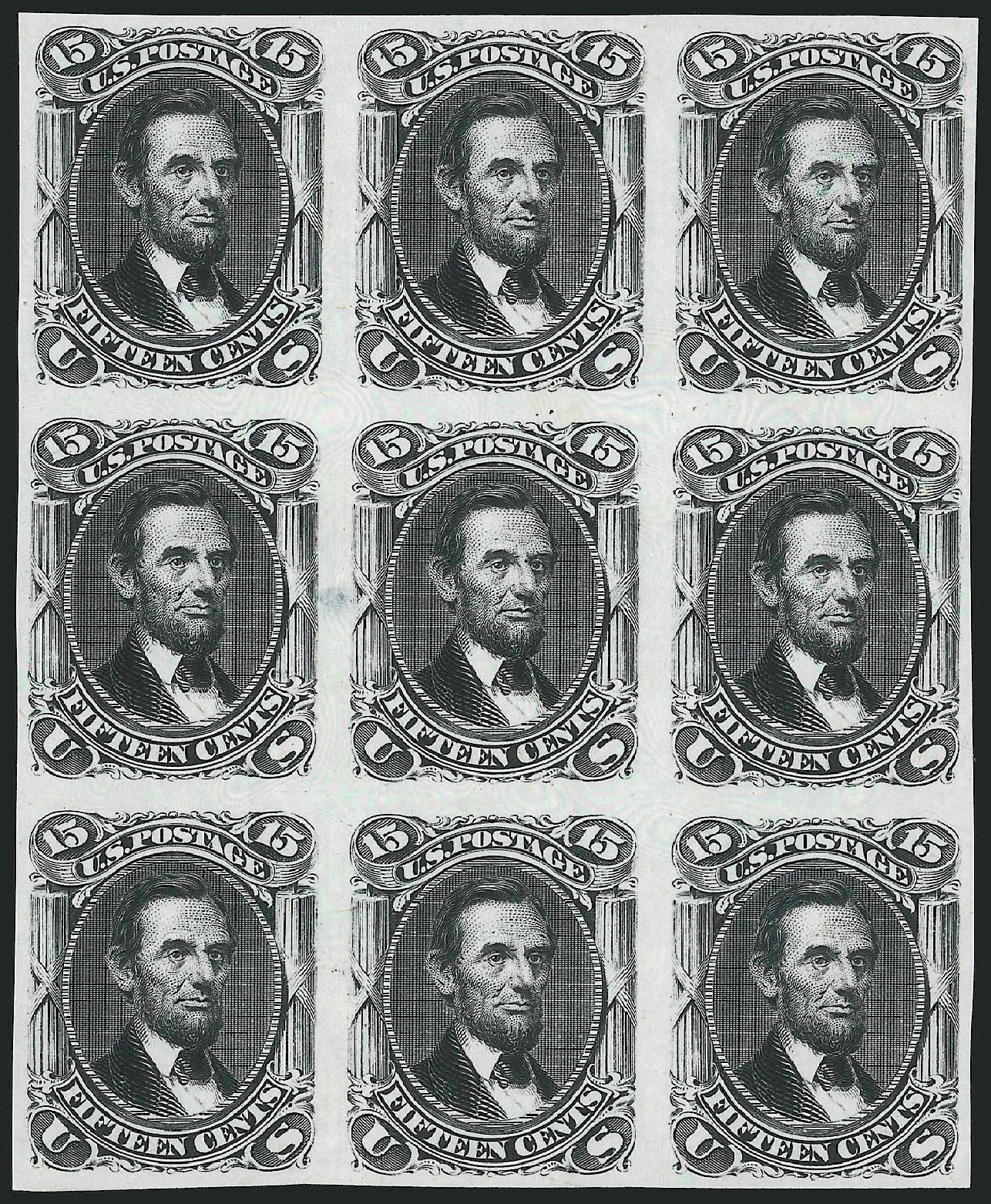 Prices of US Stamp Scott Catalogue #77: 1866 15c Lincoln. Robert Siegel Auction Galleries, Oct 2014, Sale 1082, Lot 80
