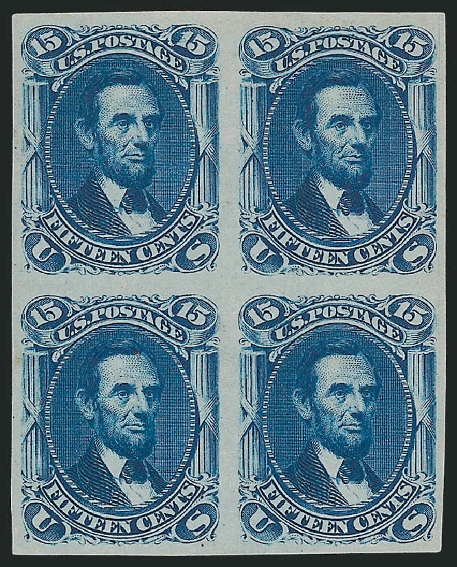 Cost of US Stamp Scott Cat. # 77: 1866 15c Lincoln. Robert Siegel Auction Galleries, May 2013, Sale 1044, Lot 41