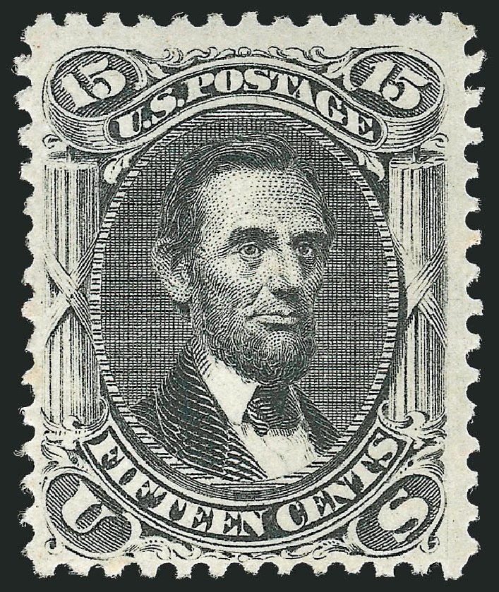 Prices of US Stamps Scott # 77 - 1866 15c Lincoln. Robert Siegel Auction Galleries, Nov 2013, Sale 1057, Lot 635