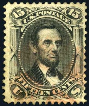 Cost of US Stamp Scott Catalog 77: 15c 1866 Lincoln. Harmer-Schau Auction Galleries, Oct 2008, Sale 79, Lot 72