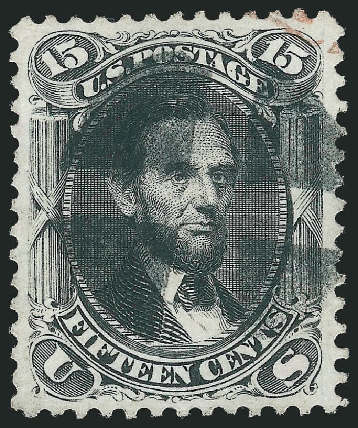 Cost of US Stamp Scott Catalogue 77 - 15c 1866 Lincoln. Robert Siegel Auction Galleries, Nov 2014, Sale 1084, Lot 3232
