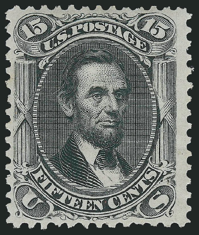 US Stamp Prices Scott Catalog #77 - 15c 1866 Lincoln. Robert Siegel Auction Galleries, Dec 2009, Sale 982, Lot 5222