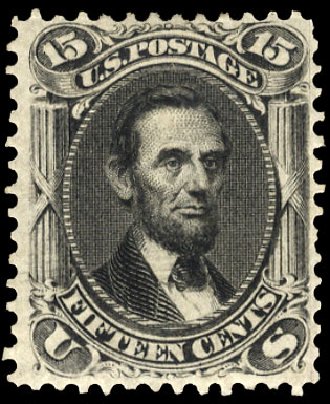 Cost of US Stamps Scott Catalogue #77 - 1866 15c Lincoln. Cherrystone Auctions, Apr 2010, Sale 201004, Lot 113