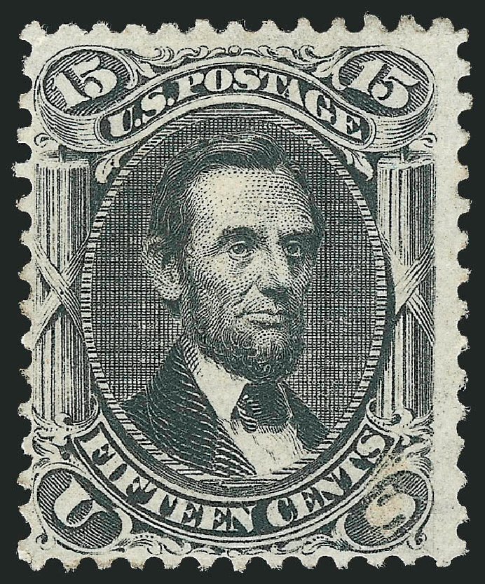 Price of US Stamp Scott Cat. 77: 1866 15c Lincoln. Robert Siegel Auction Galleries, Dec 2009, Sale 982, Lot 5223