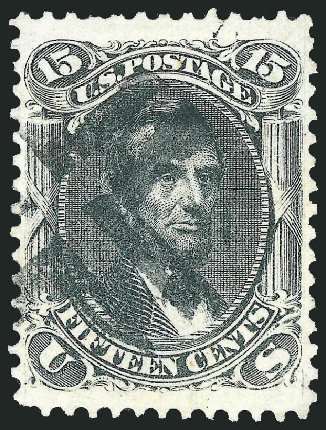 Value of US Stamps Scott Cat. #77 - 15c 1866 Lincoln. Robert Siegel Auction Galleries, Oct 2010, Sale 995, Lot 2033